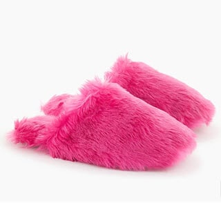 fuzzy slippers womens